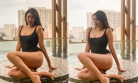 Mặc đồ bơi đơn giản, Lan Khuê vẫn làm fans 'phát sốt' với đường cong 'bỏng mắt' 