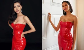 Hoài Sa tiếp tục mặc lại váy Hoàng Thuỳ, khuấy động bán kết Hoa hậu chuyển giới