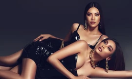 Võ Hoàng Yến mặc áo corset da nóng bỏng, đọ sắc sexy bên đàn em Kim Duyên 