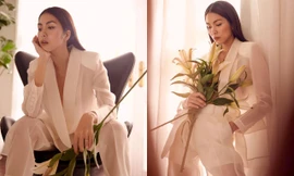 Tăng Thanh Hà diện vest xuyên thấu, thần thái kiêu sa 'hết phần thiên hạ'