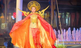 Hoài Sa về nhì tài năng, khó tranh giải trang phục dân tộc vì đối thủ quá đầu tư