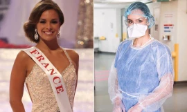 'Hoa hậu đẹp nhất thế giới 2013' trở thành bác sĩ tuyến đầu chống dịch COVID-19 ở Pháp