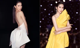 Á hậu Phương Anh lột xác, Á hậu Ngọc Thảo khoe lưng trần nóng bỏng trên thảm đỏ thời trang