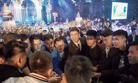 Dàn cầu thủ đình đám dự đám cưới Duy Mạnh và ái nữ đại gia Quỳnh Anh