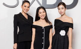 Tiểu Vy-Đỗ Mỹ Linh cùng diện sắc đen bí ẩn và quyến rũ, đọ sắc dàn mỹ nhân trên thảm đỏ