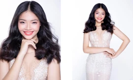 Cháu gái thứ 2 của người mẫu Trang Nhung thi Hoa hậu Việt Nam, sở hữu chiều cao 'khủng'