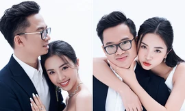 Á hậu Thúy An tung ảnh cưới, hé lộ chân dung ông xã tiến sĩ hơn 12 tuổi