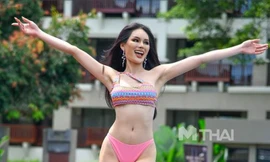 Á hậu Thái Lan tái hiện màn catwalk lốc xoáy thần sầu, bonus thêm 3 vòng xoay cực 'đỉnh'