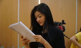 Á hậu Kiều Loan miệt mài tập luyện đóng Táo Quân Xuân Canh Tý cùng Mr. Đàm