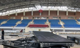 Sân khấu bán kết HHVN 2020 đang gấp rút hoàn thiện, hứa hẹn hấp dẫn với dàn nghệ sĩ hot