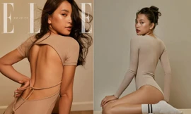 Hoa hậu Tiểu Vy mặc áo tắm màu nude khoe dáng đẹp miễn chê khiến fans 'ngây ngất'