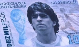 Hình ảnh Maradona có thể sẽ được in trên tờ tiền của Argentina.
