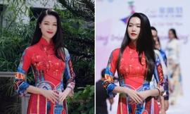 Hoa hậu Thuỳ Dung tái xuất sàn catwalk, đẹp 'xuất thần' khi trình diễn áo dài 