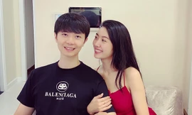 Á hậu Thuý Vân hạnh phúc bên bạn trai.