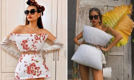 Ngày cách ly 12: Võ Hoàng Yến, Minh Tú gợi cảm 'bất phân thắng bại' khi lấy gối làm váy