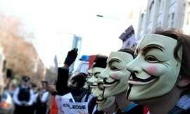 Nhóm tin tặc Anonymous tấn công các trang web Israel