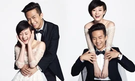 Vợ chồng Tôn Lệ công khai ảnh cưới