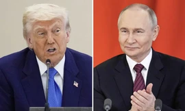 Tổng thống Mỹ Donald Trump (trái) và Tổng thống Nga Vladimir Putin. (Ảnh: AP)