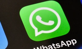 Biểu tượng của ứng dụng WhatsApp. (Ảnh: AP)