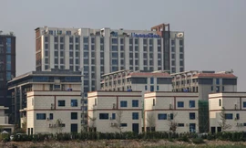 Khu tổ hợp sòng bạc, giải trí và du lịch Shwe Kokko thuộc vùng Myawaddy của Myanmar nhìn từ biên giới Thái Lan. (Ảnh: Reuters)