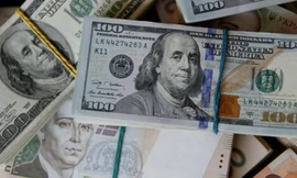 Hình ảnh đồng đô la Mỹ, euro và hryvnia. (Ảnh: Reuters)