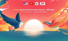 Logo kỷ niệm 30 năm quan hệ Việt - Mỹ