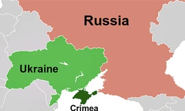 Vị trí bán đảo Crimea