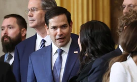 Ông Marco Rubio dự lễ nhậm chức của Tổng thống Donald Trump tại Điện Capitol ngày 20/1. (Ảnh: AP)