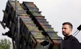 Tổng thống Ukraine Volodymir Zelensky khi đang thăm Đức tháng 6/2024. (Ảnh: Reuters)