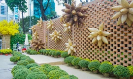 'Phố ông đồ' ở trung tâm TPHCM tất bật thi công trước giờ khai mạc