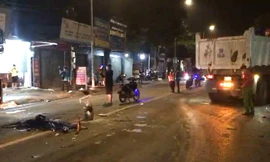 Đối đầu xe ben, người đàn ông đi xe máy tử vong tại chỗ. 