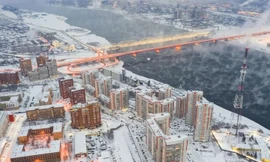 Ngắm thành phố 'trắng', âm 30 độ C tại Nga