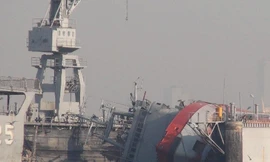 Hiện trường vụ tàu lật ở Thổ Nhĩ Kỳ