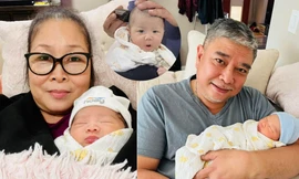 NSND Hồng Vân 'tan chảy' khi cháu ngoại 6 tuần tuổi đã biết làm hành động này