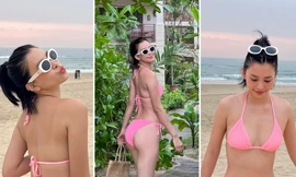 Hoa hậu Tiểu Vy diện bikini nóng bỏng, khoe body 'cực phẩm' sau 4 năm đăng quang
