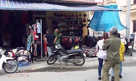 Hiện trường nơi xảy ra sự việc.