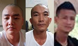 Các đối tượng bị bắt giữ. Ảnh: CAND
