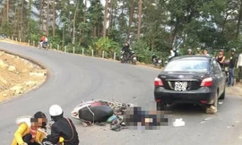 Hiện trường vụ tai nạn.