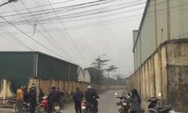 Hiện trường vụ nổ bị phong tỏa. Ảnh:FB