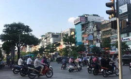 Khu vực nút giao thông nơi chị H. bị dàn cảnh lấy tài sản.