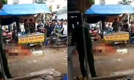 Hiện trường vụ án mạng.