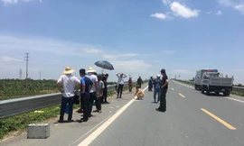 Hiện trường vụ việc. Ảnh: Thanh Hà.