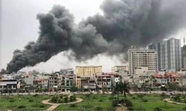 Hiện tường vụ cháy. Ảnh: FB