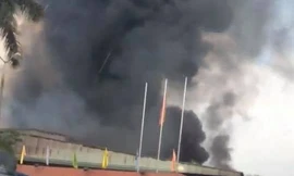 Hiện trường vụ cháy.