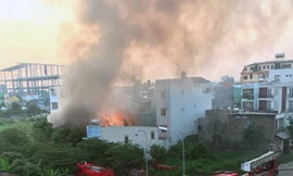 Một vụ nổ tại cơ sở nghi sang chiết gas ở Sài Gòn tháng 11/2017.