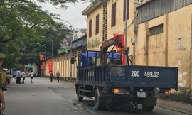 Hiện trường vụ tai nạn.