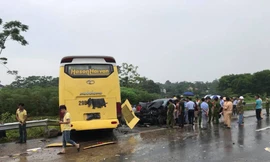 Hiện trường vụ tai nạn.