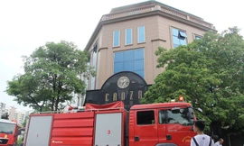 Hiện trường vụ cháy. Ảnh: CTV