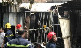 Hiện trường vụ cháy.