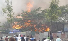 Hiện trường vụ cháy. Ảnh: Otofun